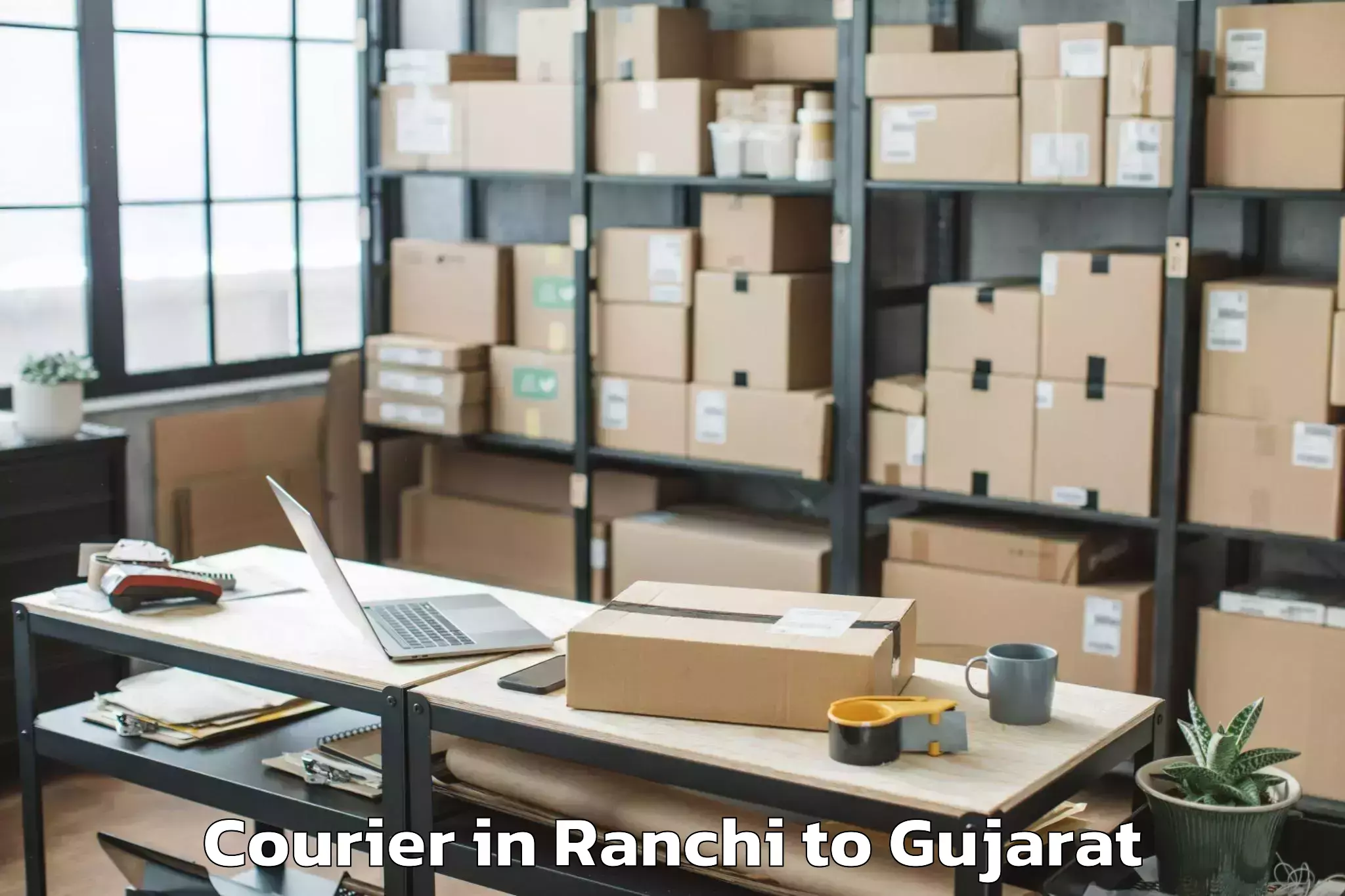 Book Ranchi to Adalaj Courier Online